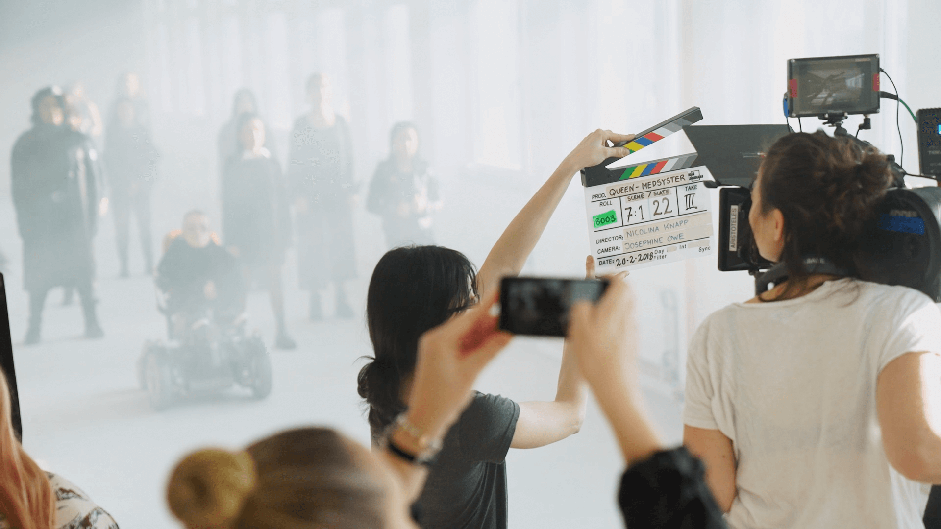 OTW:are under inspelning av Medsyster musikvideo